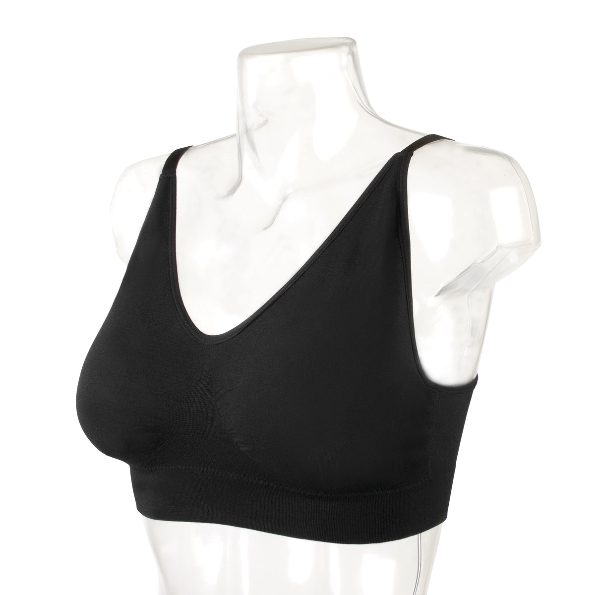 Bralette Seamless Padded Slip-On Adjustable Straps Comfort Bra – Carole Martin Canada