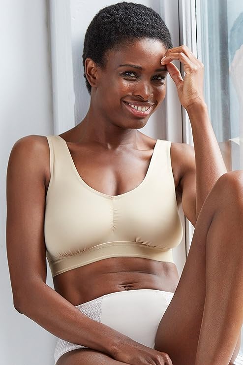 Carole Martin Seamless Crossover Comfort Bra Removable Pads with