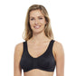 Carole Martin Full Freedom Front Closure Comfort Bra - Black