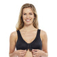 Carole Martin Full Freedom Front Closure Comfort Bra - Black