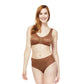 Carole Martin Full Freedom Front Closure Comfort Bra - Cafe