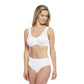 Carole Martin Full Freedom Front Closure wirefree Comfort Bra  - White