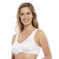 Carole Martin Full Freedom Front Closure Comfort Bra - White