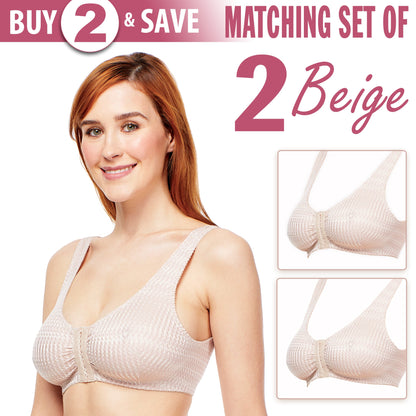 Carole Martin Full Freedom Front Closure wirefree Comfort Bra 