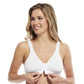 Adjustable Wirefree Front Closure Cotton Comfort Bra