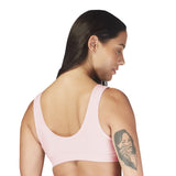 Full Freedom Cotton Bra Pink Front Closure Wirefree