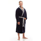 Men Bath Robe Soft Fleece Shawl Collar