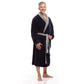 Men Bath Robe Soft Fleece Shawl Collar