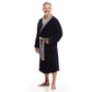 Men Bath Robe Soft Fleece Shawl Collar