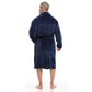 Men Bath Robe Soft Fleece Shawl Collar