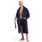 Men Bath Robe Soft Fleece Shawl Collar