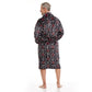 Men Bath Robe Soft Fleece Shawl Collar