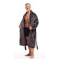 Men Bath Robe Soft Fleece Shawl Collar