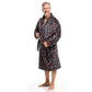 Men Bath Robe Soft Fleece Shawl Collar