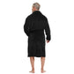 Comfort Lounge Wear Men's Roped Robe Black