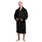 Comfort Lounge Wear Men's Roped Robe Black