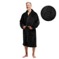 Comfort Lounge Wear Men's Roped Robe Black