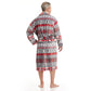 Men Bath Robe Soft Fleece Shawl Collar