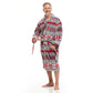 Men Bath Robe Soft Fleece Shawl Collar