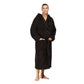 Men Hooded Bathrobe Black
