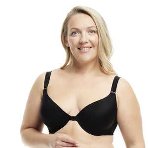 Underwire Bra Front Closure Back Smoothing Seamless Cups