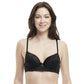 Underwire Push-Up Bra with Full Coverage and Padded Cups with Lace Detailing