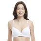 Underwire Push-Up Bra with Full Coverage and Padded Cups with Lace Detailing