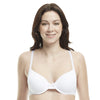 Underwire Push-Up Bra with Full Coverage and Padded Cups with Lace Wings