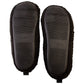 Black Sherpa Scuff Slip-on Slippers Bench Brand Padded Non-skid Rubber Sole