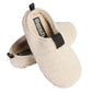 Black Sherpa Scuff Slip-on Slippers Bench Brand Padded Non-skid Rubber Beige