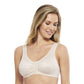 Carole Martin Full Freedom Front Closure wirefree Comfort Bra  - Beige