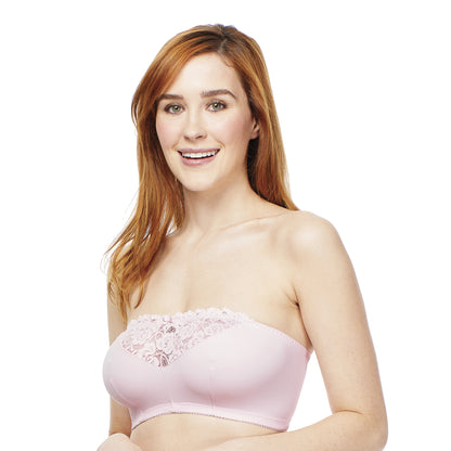 Carole Martin Wirefree Strapless Comfort Bra - Pink