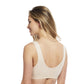 Carole Martin Full Freedom Front Closure Cotton Comfort Bra- Beige