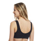Carole Martin Full Freedom Front Closure Cotton Comfort Bra- Black