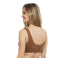 Carole Martin Full Freedom Front Closure Cotton Comfort Bra- Cafe
